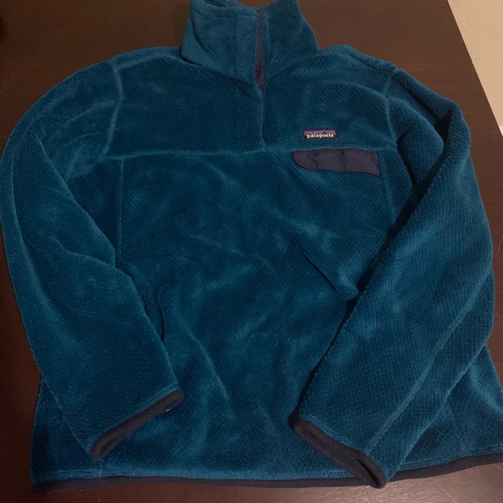 Patagonia Re-Tool Snap T Pullover True Teal Size M